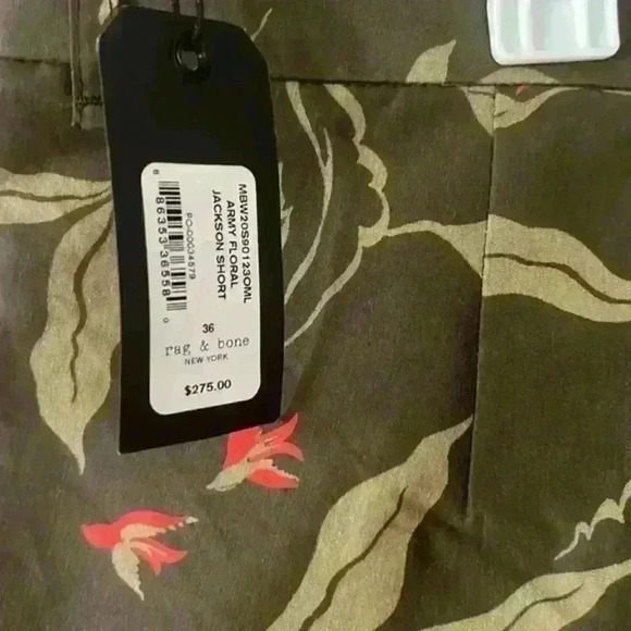 RAG & BONE JACKSON SHORT ARMY FLORAL size 36 - Picture 4 of 4